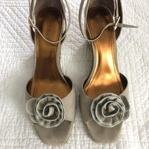 Ellen Tracy Biscayne Ankle Strap Wedge Sandals